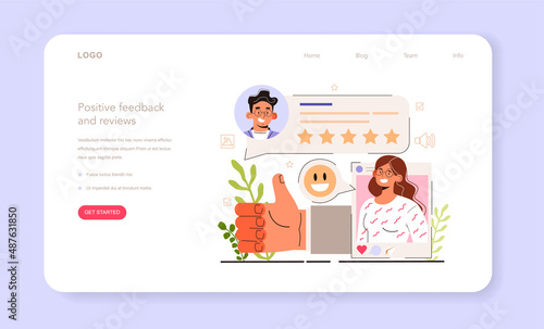 Positive feedback and reviews. Social media content manager guidance