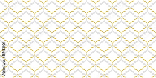 Moroccan Seamless Pattern. Oriental Subtle Ornament. Turkish Mosque Window Shape. Arabic Mosaic Tile Background. Eid Mubarak Muslim Decoration. Ramadan Kareem Islamic Illustration