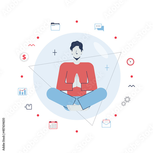 Work life balance concept. Career and personal life on a scales