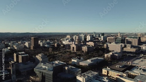 Austin, Texas - Aerial Shot of Texas State Capitol photo