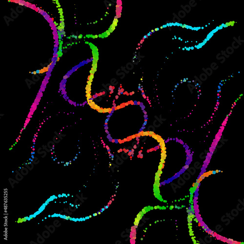 Bright abstract image in a modern style.