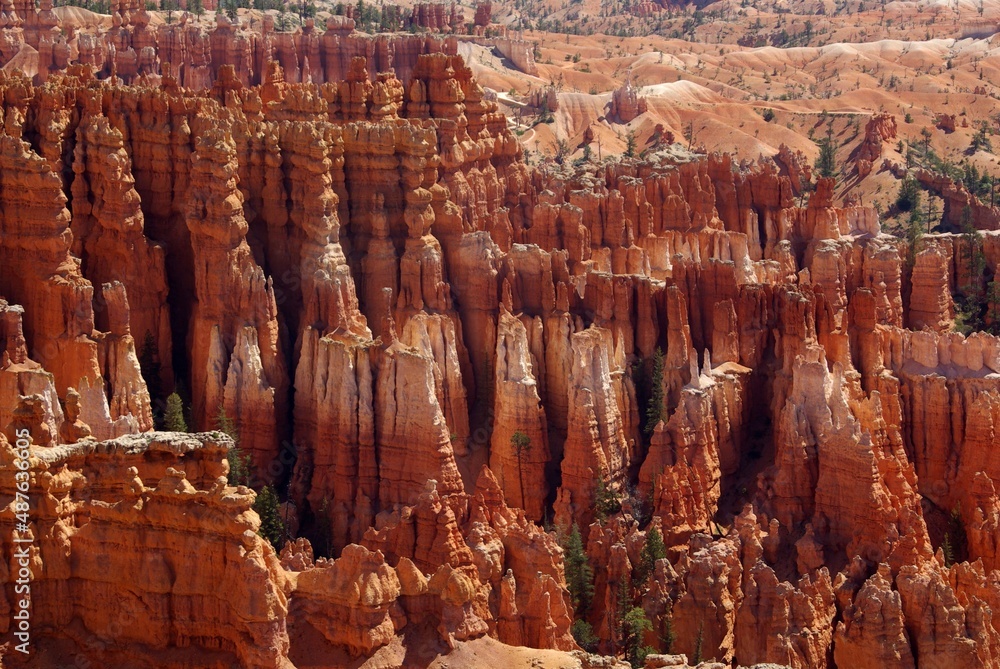 Red hoodoo formations in southern Utah Red hoodoo formations in southern Utah