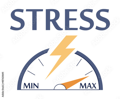 Stress concept. Depression and fear, emotional frustration. Mental disorder