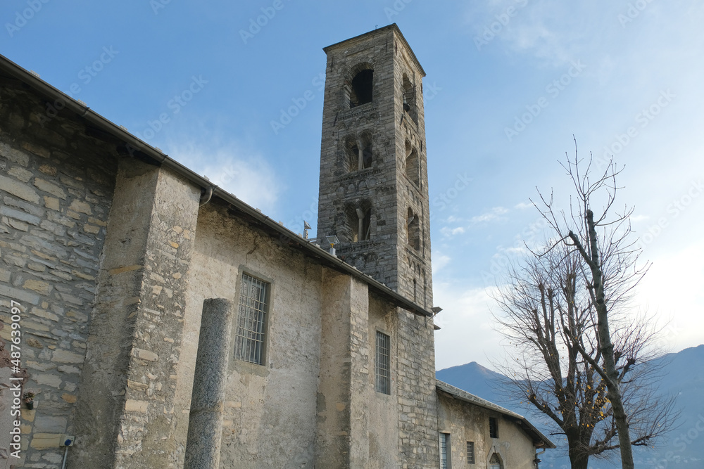 Il complesso religioso di Santa Marta a Carate Urio in provincia di Como, Italia.