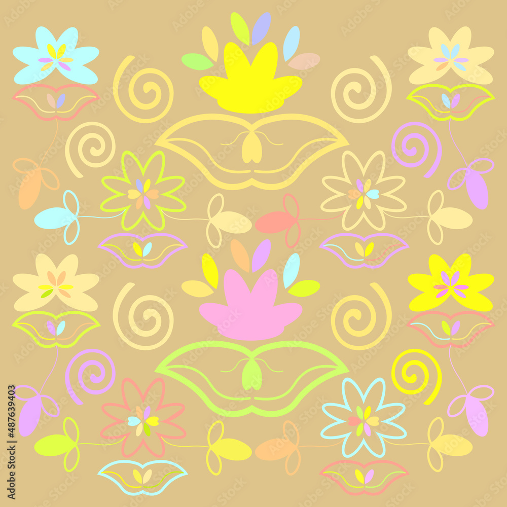 seamless pattern with flowers seamless pattern with flowers