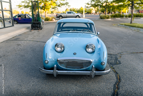 Vintage British Sports Car - Blue