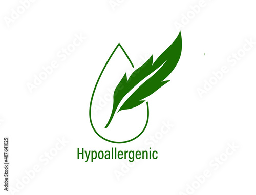 hypoallergenic icon vector illustration