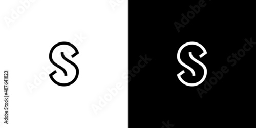Modern and simple letter S initials logo design