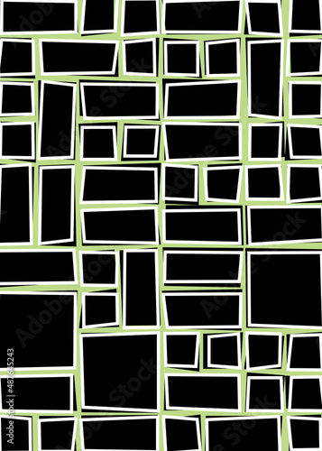 Offset Quads generative art background art illustration