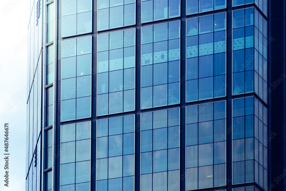 Modern office building with glass facade Modern office building with glass facade