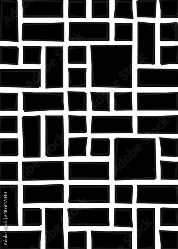 Offset Quads generative art background art illustration