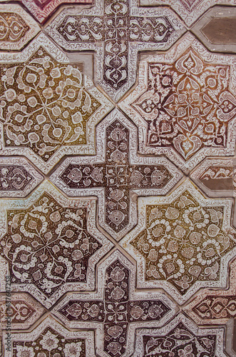 Elegant vintage pattern fabric with flowers print