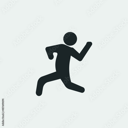 Javelin vector icon illustration sign