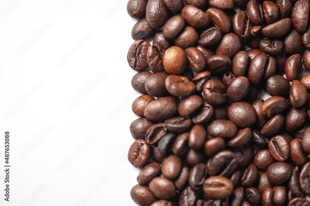 coffee beans isolated on white background coffee beans isolated on white background