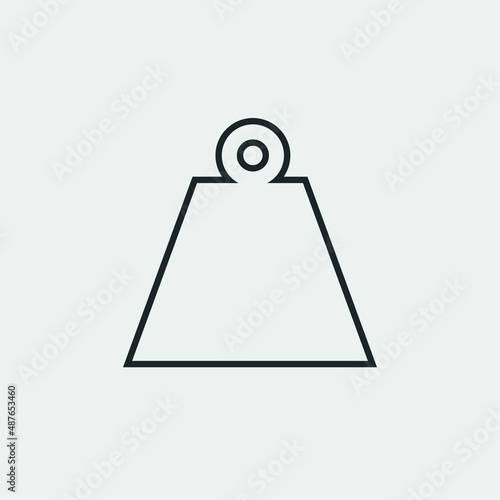 Weight vector icon illustration sign