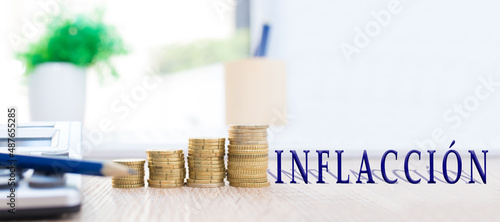 inflation economic concept background