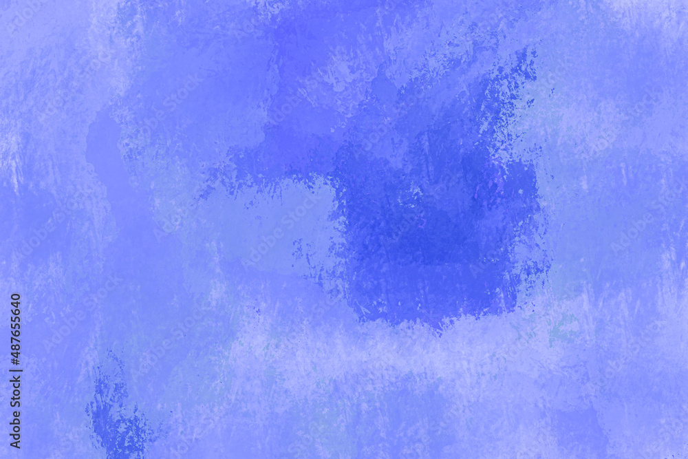 Abstract blue paint background, trendy very peri minimalistic  wallpaper, violet grunge wall, minimalistic grungy backdrop for editing, cover design template, lavender rough paint strokes 