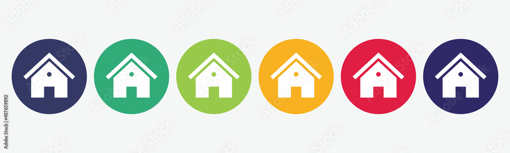 Large set with house icon isolated on white background. Large set with house icon isolated on white background.