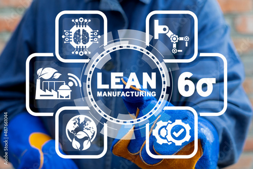 Photography Concept of lean manufacturing industry 4