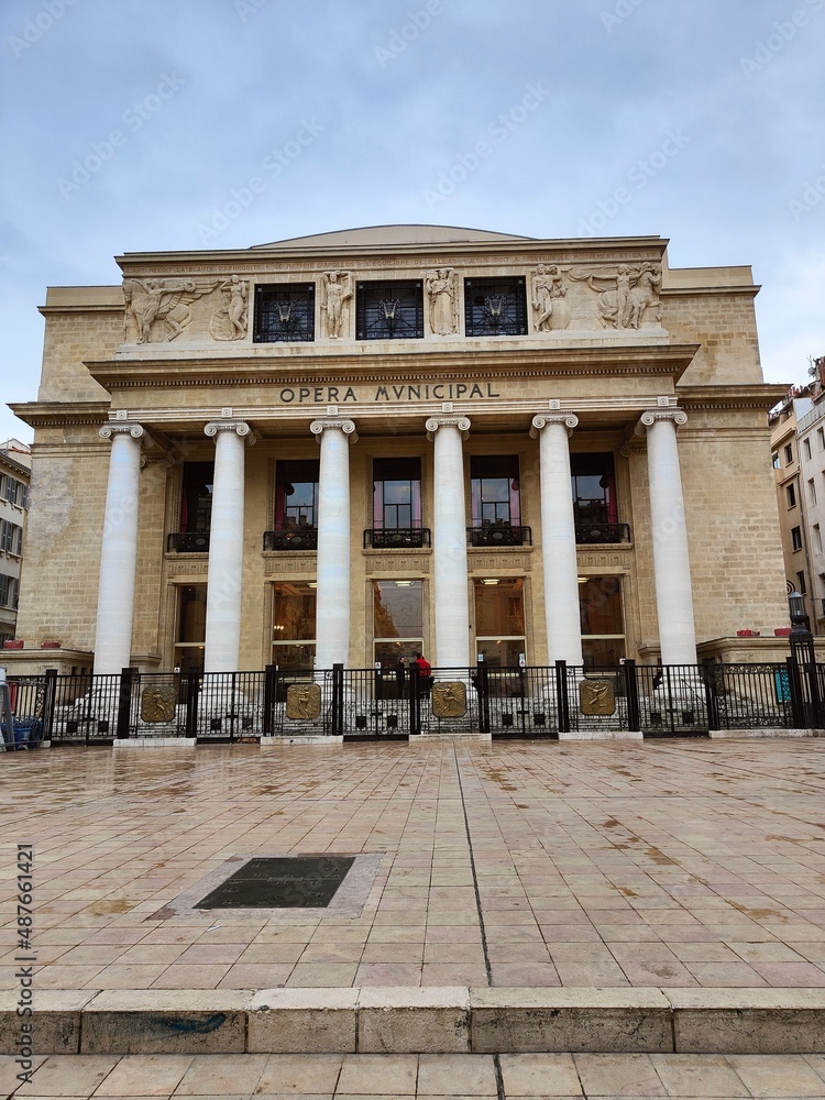 facade of the building of the city hall