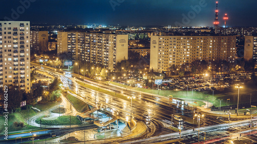 Obraz na płótnie Panorama Poznania w salonie