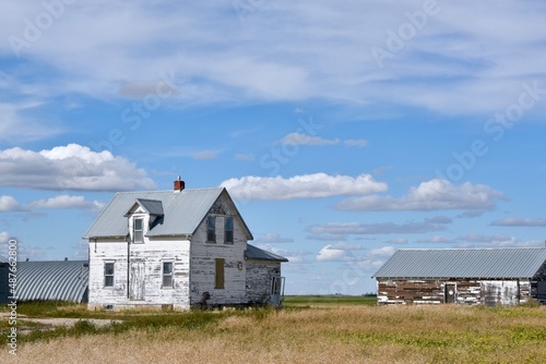 an old abandoned farm yard on the prairie © Murray