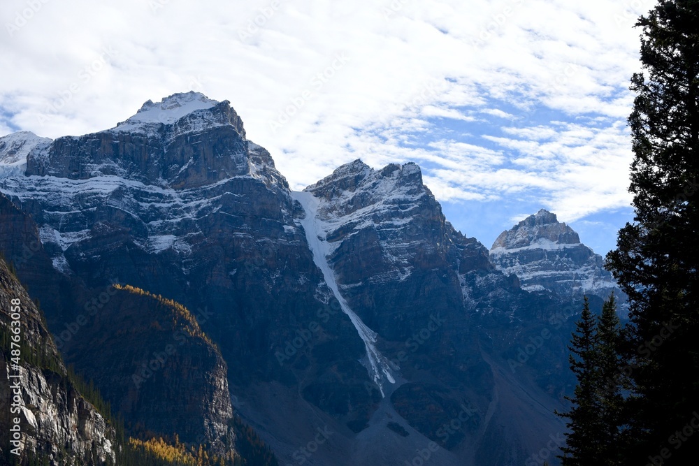 the Canadian Rockies on a fall day