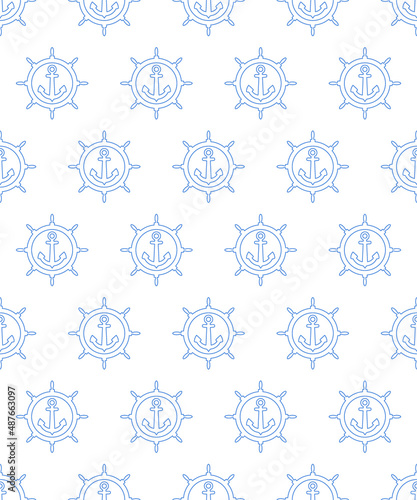 Anchor and steering wheel pattern