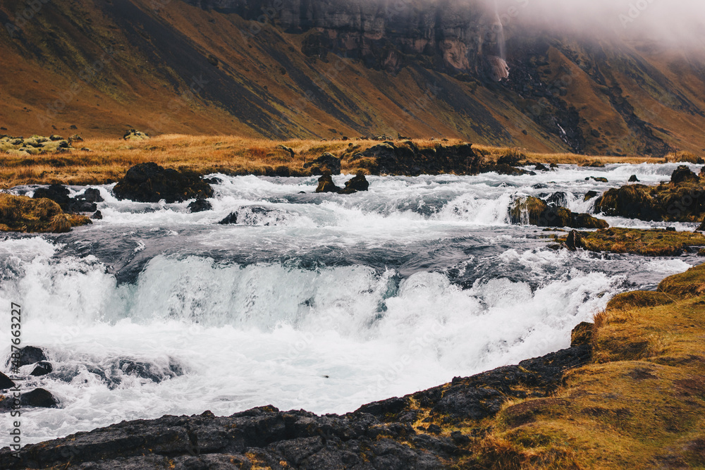 Waterfall in Iceland