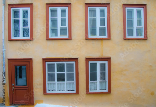 View of the architecture of the pretty old town of Quebec, a UNESCO heritage site