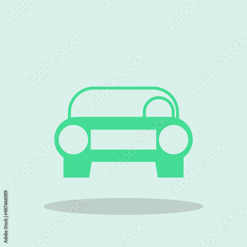 Car vector icon illustration sign