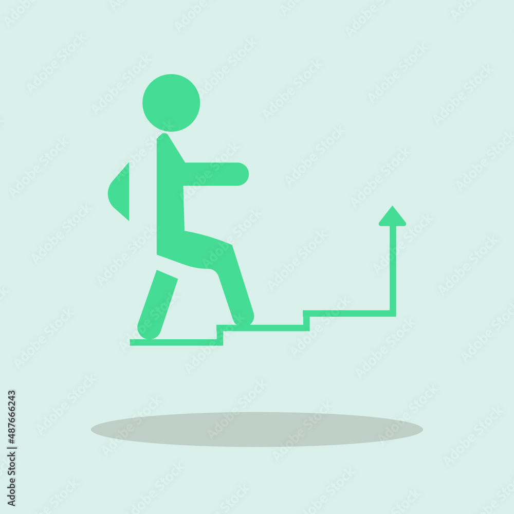 climbing vector icon illustration sign 