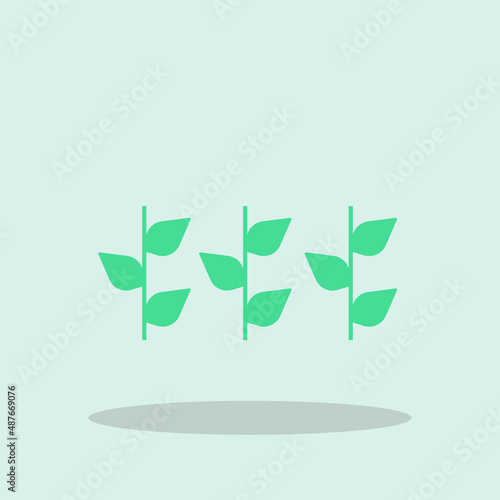 plants vector icon illustration sign