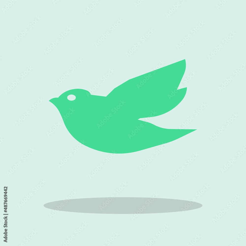 Bird vector icon illustration sign Bird vector icon illustration sign