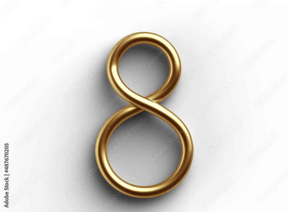 3D Number 8 | International Women's Day 3D Number 8 | International Women's Day