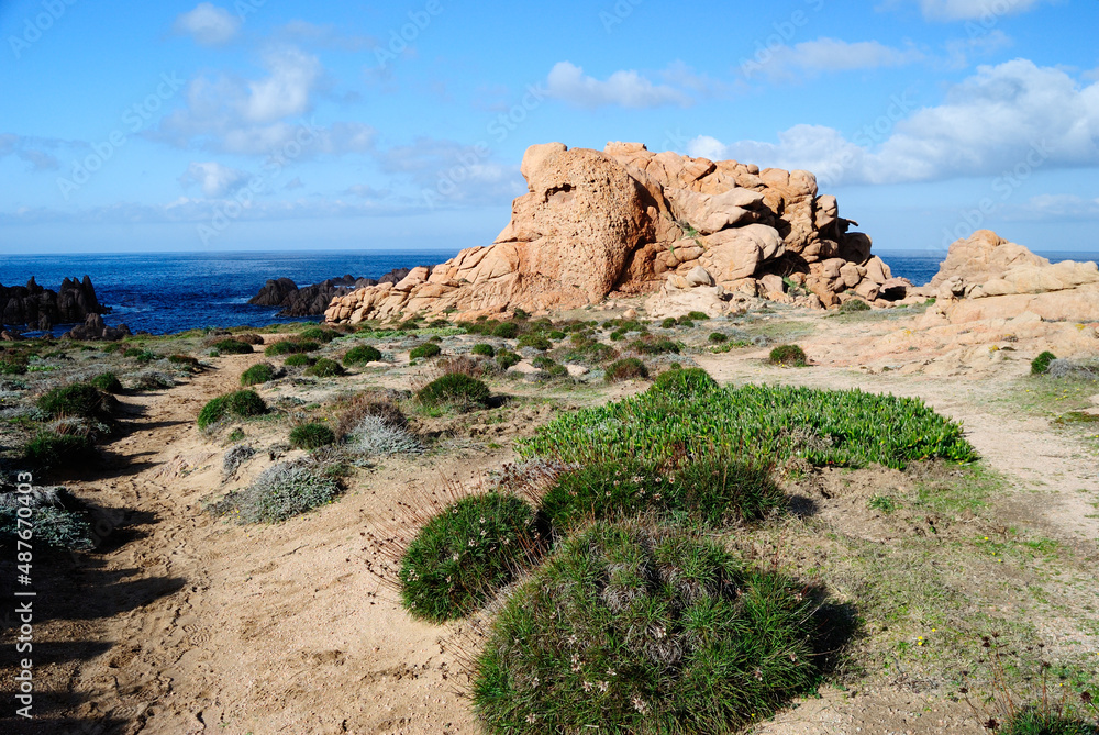 Veduta della costa di Cala Sarraina