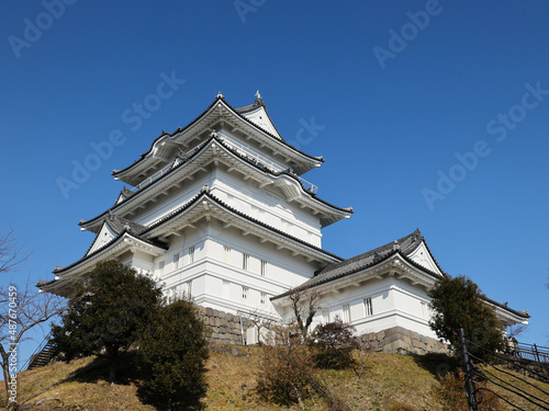 冬の小田原城　神奈川県小田原市、日本