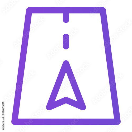 road gradient icon