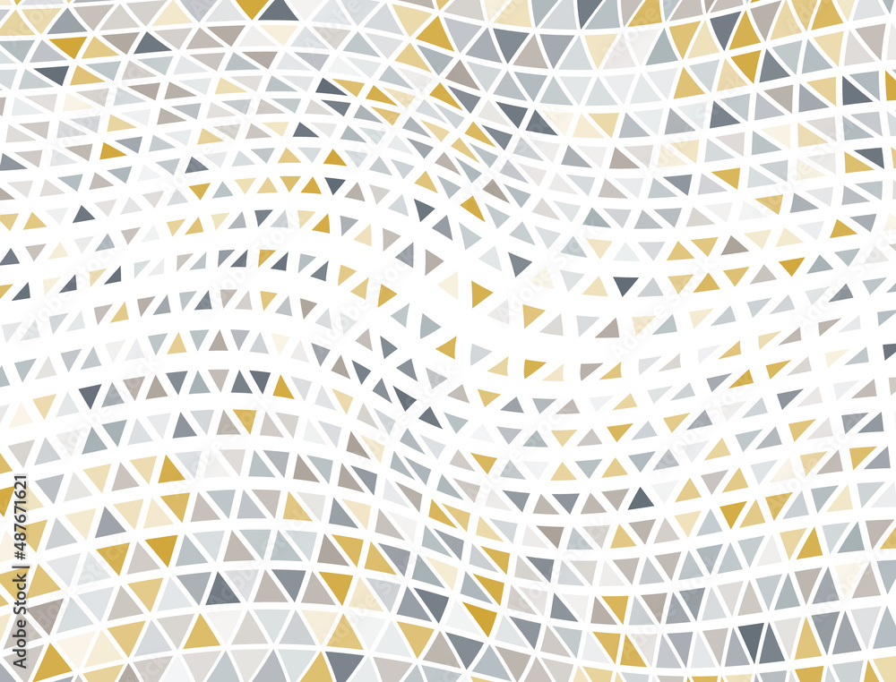 Tile triangles halftone backdrop. Fade triangular structure banner