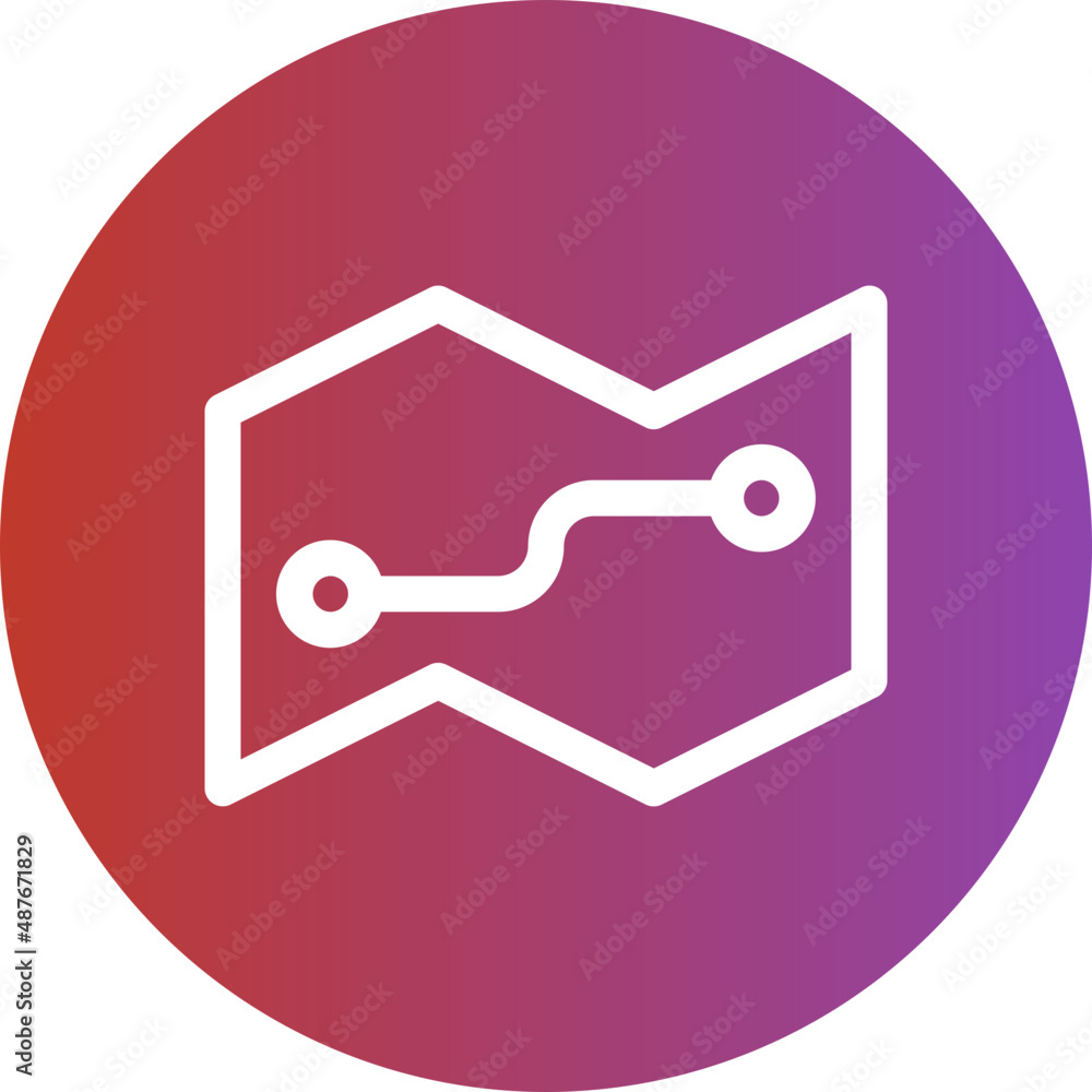 map gradient icon map gradient icon