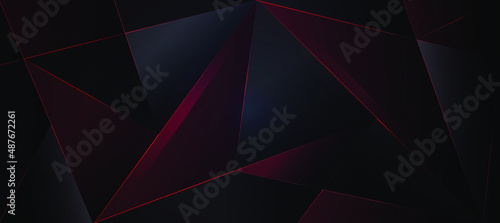 black abstract background, background ,abstract, polygon elegant background red abstract