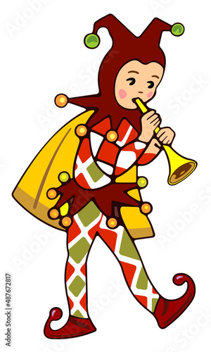 Buffoon, jester. The Golden Key or the Adventures of Buratino