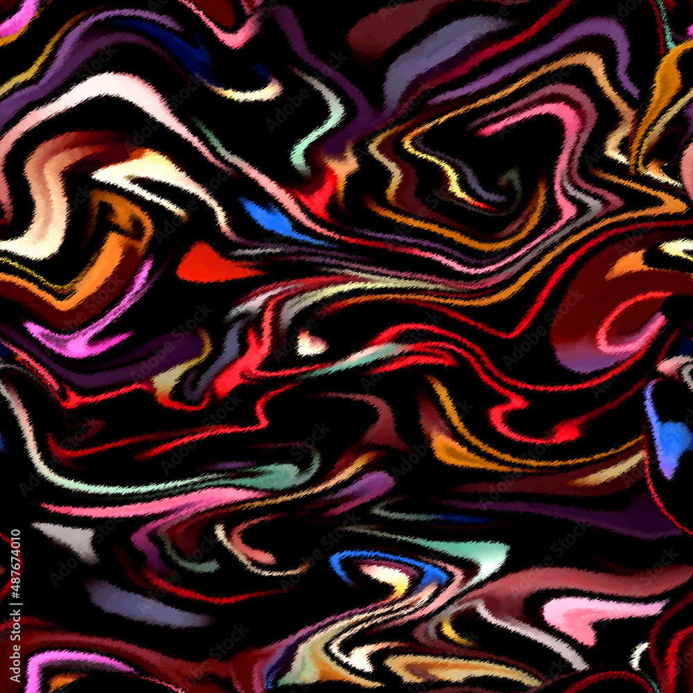 Seamless watercolor abstract pattern.