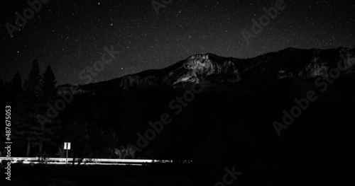 A starry night on Mt Charleston during a clear summer's night. 