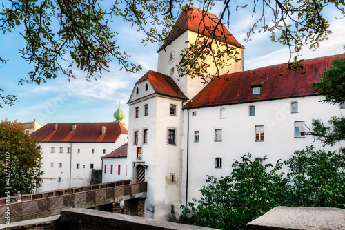 Entrance to the Veste Oberhaus in Passau, Bavaria, Germany photo