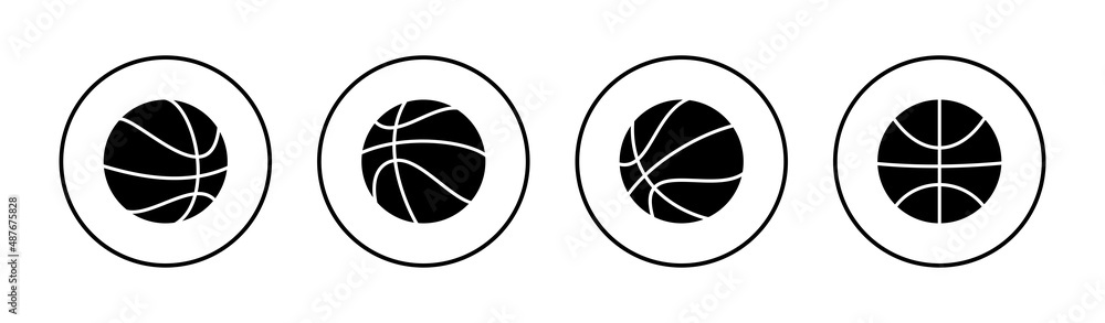 Basketball icons set. Basketball ball sign and symbol Basketball icons set. Basketball ball sign and symbol