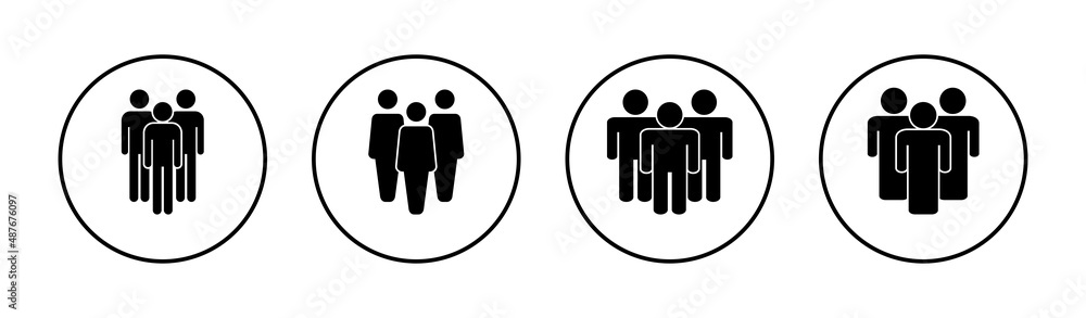 people icons set. person sign and symbol. User Icon vector people icons set. person sign and symbol. User Icon vector