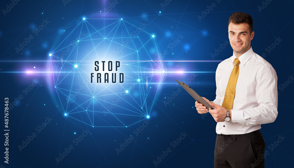 businessman thinking about security businessman thinking about security