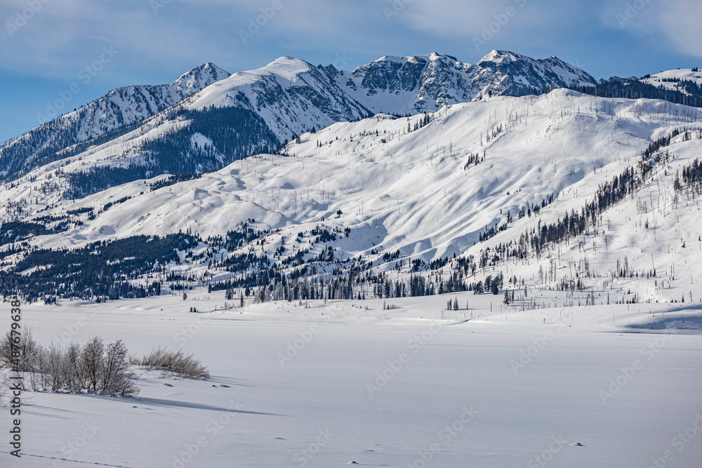 Fototapeta premium snow covered mountains