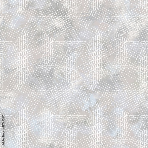 Seamless neutral and white grungy classic abstract surface pattern design for print. High quality illustration. Monochrome earth colored design with white pattern design overlay. Repeat graphic swatch